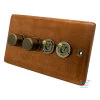 Classical Aged Burnished Copper Create Your Own Switch Combinations - 3