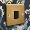 Classical Aged Old Gold TV Socket - 1