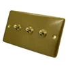 Classical Aged Old Gold Toggle (Dolly) Switch - 2