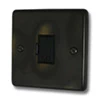 13 Amp Unswitched Fused Spur : Black Trim Classical Aged Aged Unswitched Fused Spur