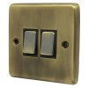 Classical Aged Antique Brass Light Switch - 1