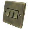Classical Aged Antique Brass Light Switch - 2