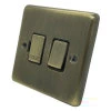 13 Amp Switched Fused Spur Classical Aged Antique Brass Switched Fused Spur