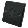 1 Gang 10 Amp Switch : Black Trim Classical Black Intermediate Light Switch