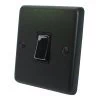 1 Gang 10 Amp 2 Way Light Switch - Black Nickel Switch Classical Black Graphite Light Switch
