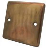 Classical Aged Burnished Copper Blank Plate - 1