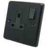 Classical Black Switched Plug Socket - 2