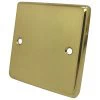 Classical Polished Brass Blank Plate - 1