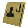 Classical Polished Brass Switched Plug Socket - 3