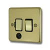 Classical Polished Brass Switched Fused Spur - 1