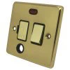 Classical Polished Brass Switched Fused Spur - 3