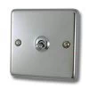 1 Gang 2 Way Toggle Light Switch Classical Polished Chrome Toggle (Dolly) Switch