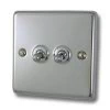 Classical Polished Chrome Toggle (Dolly) Switch - 1