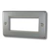 Double Module Plate - the Double Module Plate will accept up to 4 Modules Classical Polished Chrome Modular Plate