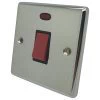More information on the Classical Polished Chrome Classical Cooker (45 Amp Double Pole) Switch
