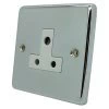 More information on the Classical Polished Chrome Classical Round Pin Unswitched Socket (For Lighting)