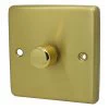 1 Gang 250W 2 Way LED Dimmer (Min Load 5W, Max Load 250W) Classical Satin Brass LED Dimmer