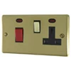 More information on the Classical Satin Brass Classical Cooker Control (45 Amp Double Pole Switch and 13 Amp Socket)