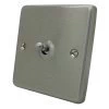 1 Gang 2 Way Toggle Light Switch Classical Satin Stainless Toggle (Dolly) Switch
