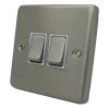 Classical Satin Stainless Light Switch - 3