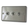 Classical Satin Stainless Toggle (Dolly) Switch - 2