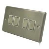 Classical Satin Stainless Light Switch - 4