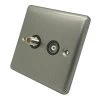 Classical Satin Stainless TV and SKY Socket - 1