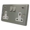 More information on the Classical Satin Stainless Classical Plug Socket with USB Charging