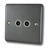 Twin Non Isolated TV | Coaxial Socket : White Trim
