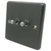 Classical Dark Pewter Toggle (Dolly) Switch - 1