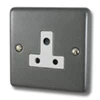 Classical Dark Pewter Round Pin Unswitched Socket (For Lighting) - 1
