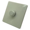 Contemporary Screwless High Gloss White Push Light Switch - 1