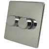 Contemporary Screwless Polished Chrome Intelligent Dimmer - 1