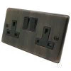 Classic Antique Copper Switched Plug Socket - 1