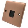 Classic Brushed Copper Telephone Extension Socket - 3