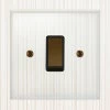 1 Gang Centre Off Retractive Switch Crystal Clear (Bronze) Retractive Centre Off Switch