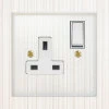More information on the Crystal Clear (White) Crystal Clear Switched Plug Socket