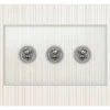 Crystal Clear (Satin Chrome) Toggle (Dolly) Switch - 1