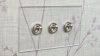 3 Gang Toggle Combination : 1 x 20 Amp Intermediate Toggle Switch + 2 x 20 Amp 2 Way Toggle Switch Crystal Clear (Satin Chrome) Intermediate Toggle Switch and Toggle Switch Combination