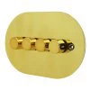 Disc Polished Brass Push Intermediate Switch and Push Light Switch Combination - 2