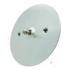 1 Gang 2 Way Toggle Light Switch Disc Satin Chrome Toggle (Dolly) Switch