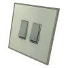 Dorchester White | Polished Chrome Trim Light Switch - 1