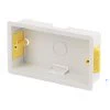 Double Cavity Wall Box : 35mm Deep - For mounting into dryline or plasterboard cavity walls 