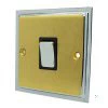 More information on the Duo Satin Brass / Polished Chrome Edge Duo Intermediate Light Switch