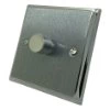 1 Gang 100W 2 Way LED (Trailing Edge) Dimmer (Min Load 1W, Max Load 100W) Duo Premier Plus Satin Chrome (Cast) LED Dimmer