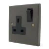 Edwardian Classic Bronze Switched Plug Socket - 1
