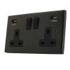 More information on the Edwardian Classic Bronze Edwardian Classic Plug Socket with USB Charging