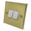 More information on the Edwardian Classic Polished Brass Edwardian Classic Intermediate Switch and Light Switch Combination