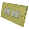 Edwardian Classic Polished Brass Light Switch - 3