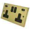 More information on the Edwardian Classic Polished Brass Edwardian Classic Plug Socket with USB Charging